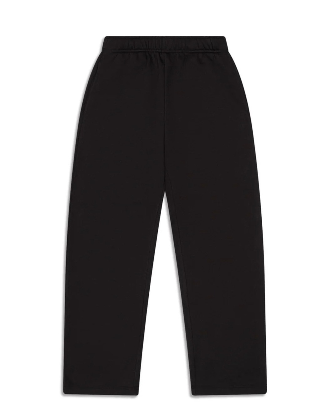 Lucid Blanks  Black Straight-Leg Sweatpants